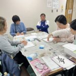 第4期触覚書道刻字講座最終日の模様